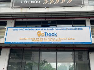 Biển quảng cáo GoTrack sau khi thi công hoàn thiện tại Hà Đông