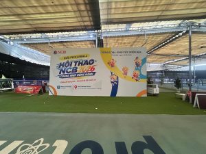 Thi công backdrop tại Hà Nội cho Giải Pickleball NCB 2026