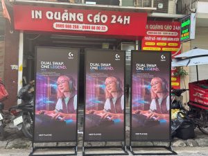 Standee khung sắt quảng cáo
